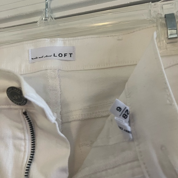 White LOFT jeans. Worn once! - Picture 3 of 3